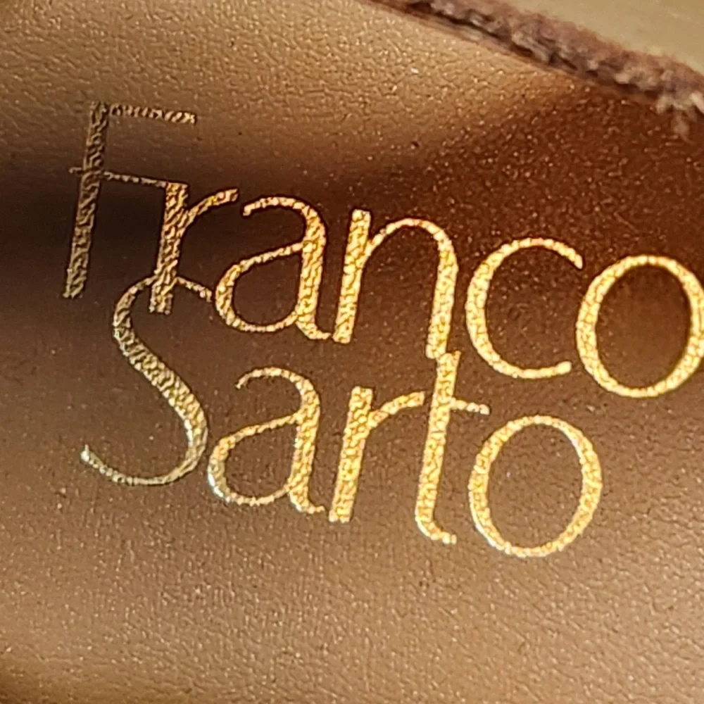 New Franco Sarto Women’s Callia Wedge Espedrille Sandals Summer Vacation Leather